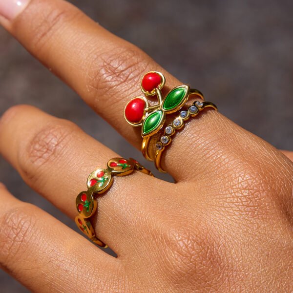 Waterproof Cherry Ring - 图片 2