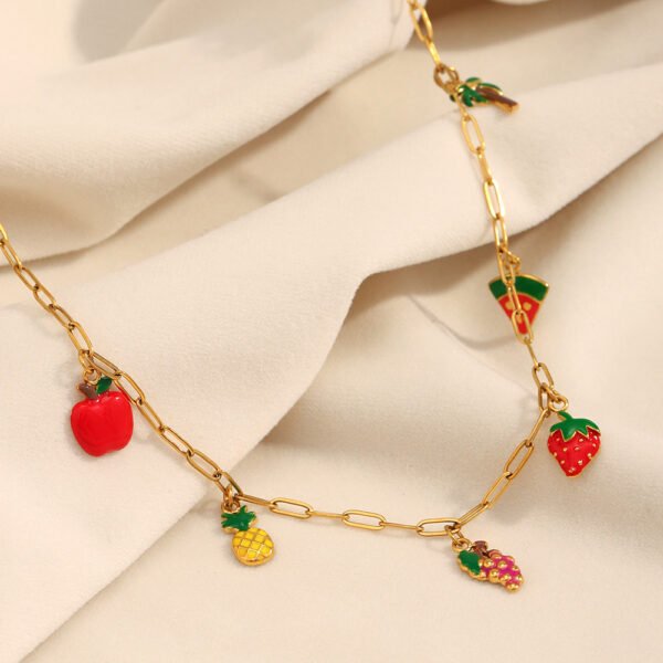 Fruit Charm Necklace - 图片 2