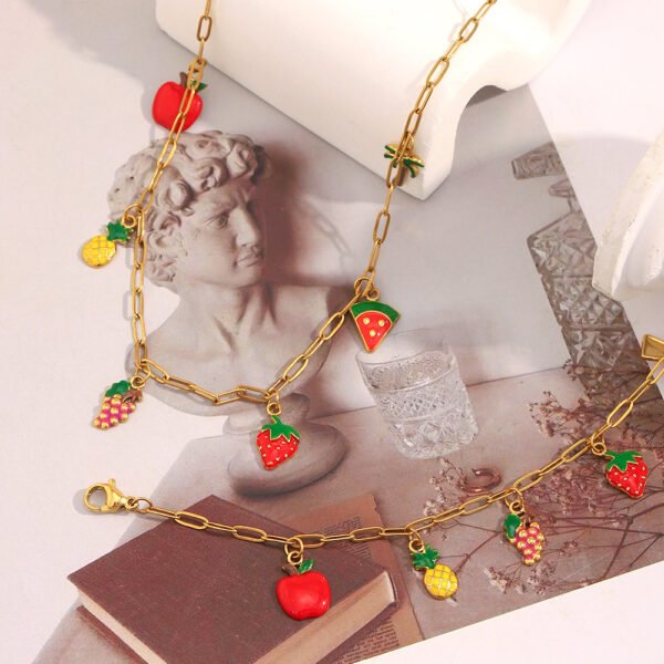 Fruit Charm Necklace - 图片 3