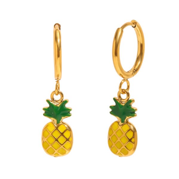Fruit Hoop Earrings - 图片 4